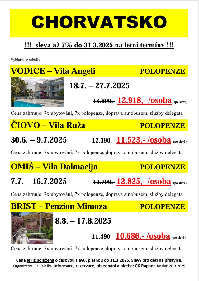 CHORVATSKO PRO DOSPĚLÉ - Valaška
